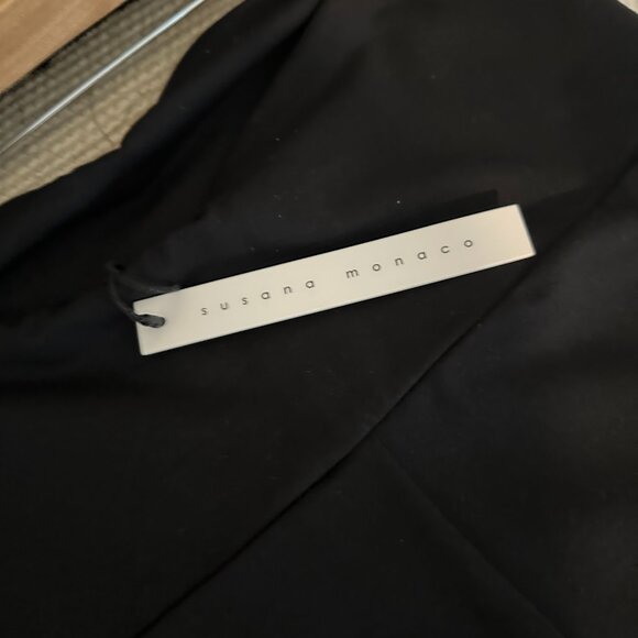 ✨ Susana Monaco Aimee Black Strapless Jumpsuit – NWT – Size M ✨ - Picture 5 of 6